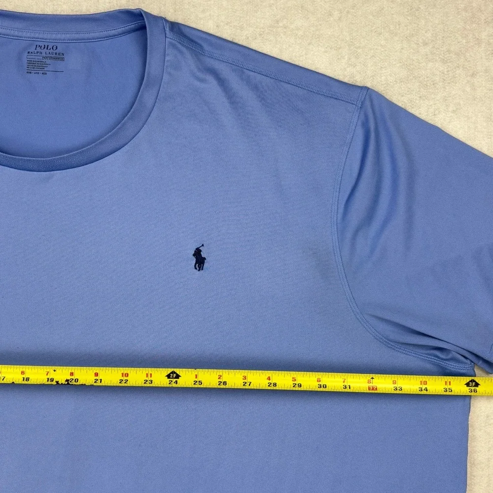 Polo Ralph Lauren Shirt Mens 6XB Blue Performance Short Sleeve Tee Big and Tall
